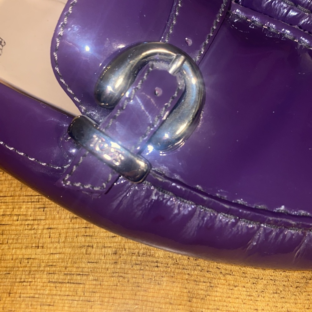 Tod’s patent purple driving moccasins size 41 - Picture 2 of 6